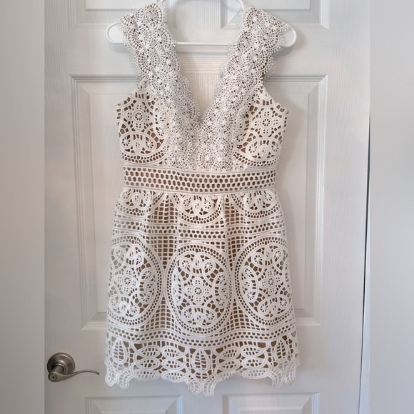 NWOT Catherine Malandrino for Anthropologie Lace Mini Dress, Size 6 - Picture 1 of 9